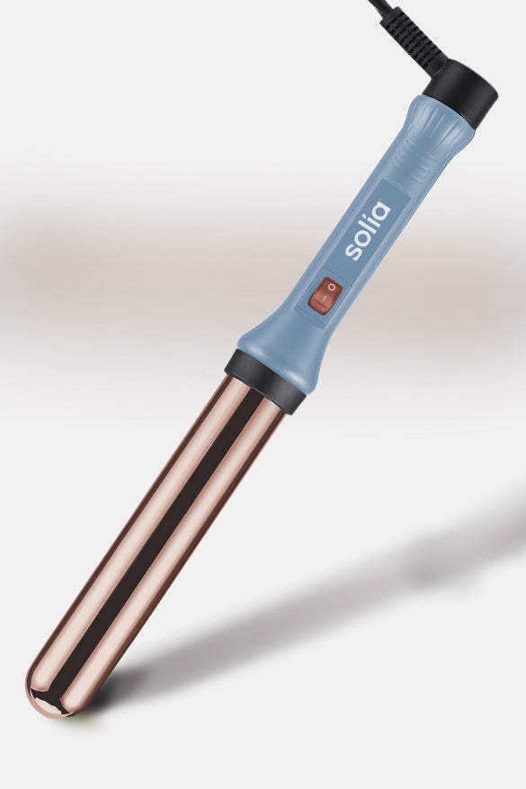Rose Gold Titanium Professional Curling Wand 32mm - Blue