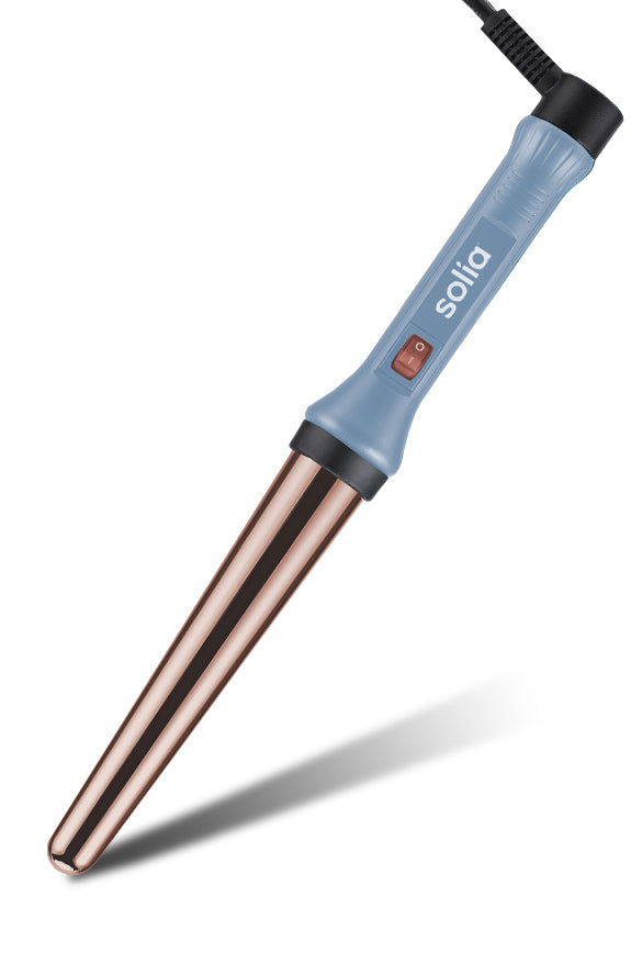 Rose Gold Titanium Professional Curling Wand 19/32mm - Blue