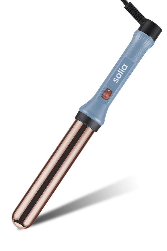 Rose Gold Titanium Professional Curling Wand 32mm -  Blue