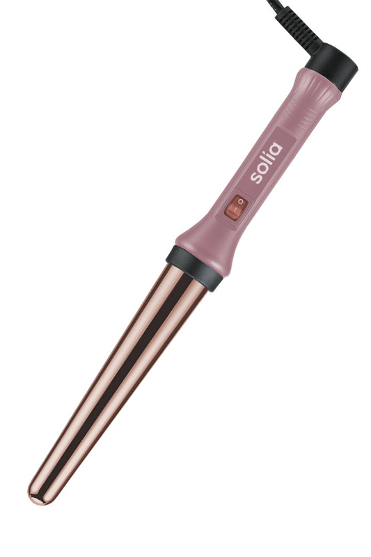 Rose Gold Titanium Professional Curling Wand 19/32mm -  Pink