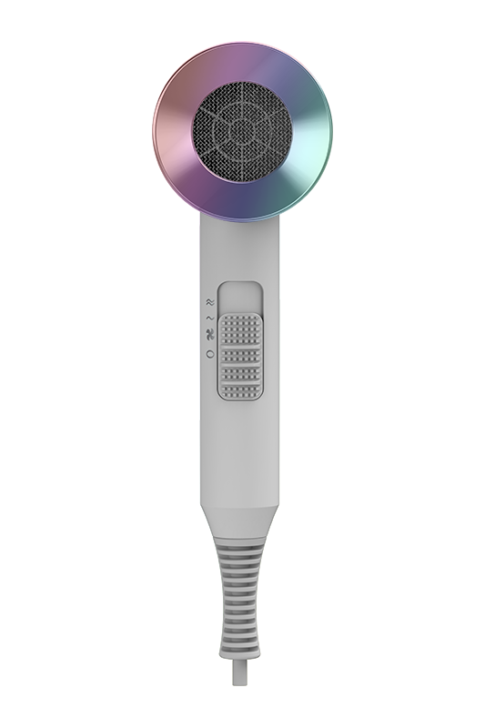 Solia - Holographic hair dryer in white
