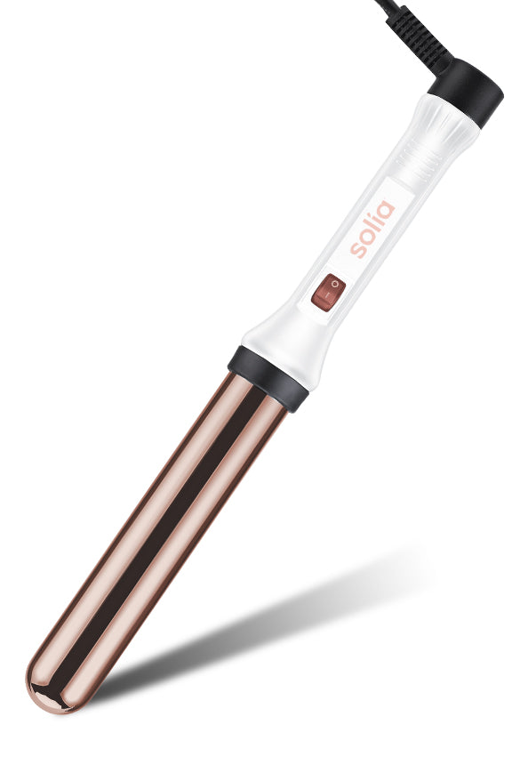 Rose Gold Titanium Professional Curling Wand 32mm - White